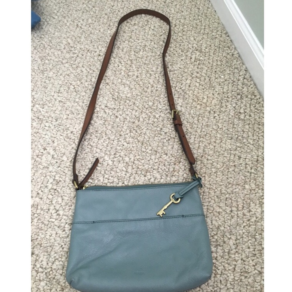 Fossil leather crossbody